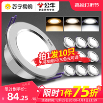 Bull Lighting Led Cylinder Light Recessed Spotlight Home lamp Living room Ceiling Hole Light Hallway Ceiling Barrel Light 410