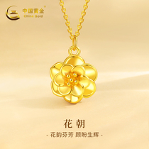 China Gold Necklace Womens Gold Pendant Womens Gold Necklace Gold Necklace New Lady Christmas Presents Girl 3095