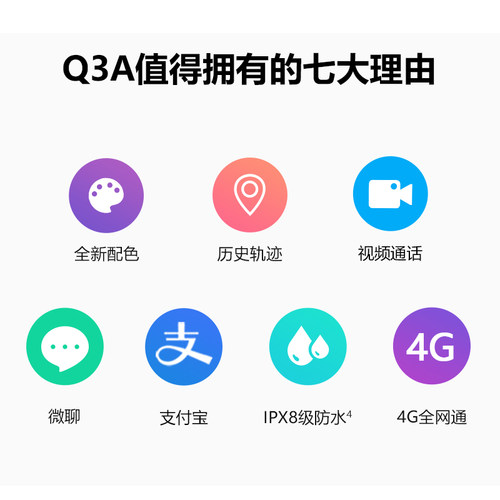 【支持多地国补】小天才儿童电话手表Q3A/Q2A智能手表4G全网通视频通话定位防水多儿童手电话表手环男女孩91 - 图3