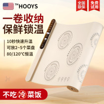 USA HOOYS) Meals Heat Insulation Board Hot Cutting Board Home Table Mat Heating Pan Fold roll multifunction 891