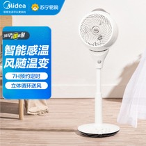 Perfect electric fan air circulation fan Home shaking floor fan light sound energy saving and washable FGD18WAR