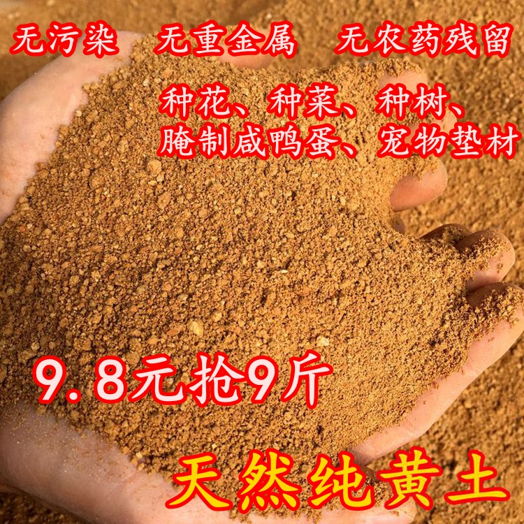 天然黄红土种植土养花土种菜土黄土园土宠物养殖土爬虫土黄缘龟土-图1