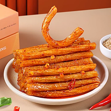 可签到，馋大嘴巴盐焗素鸡筋32g*7包[5元优惠券]-寻折猪