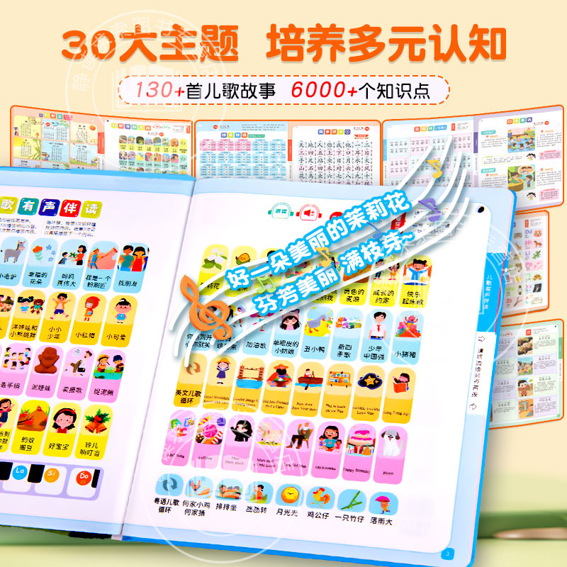 会说话的幼小衔接一本通幼儿园有声书儿歌睡前故事看图说话汉语拼音拼读识字古诗词三字经弟子规百家姓成语故事口语表达数字英语
