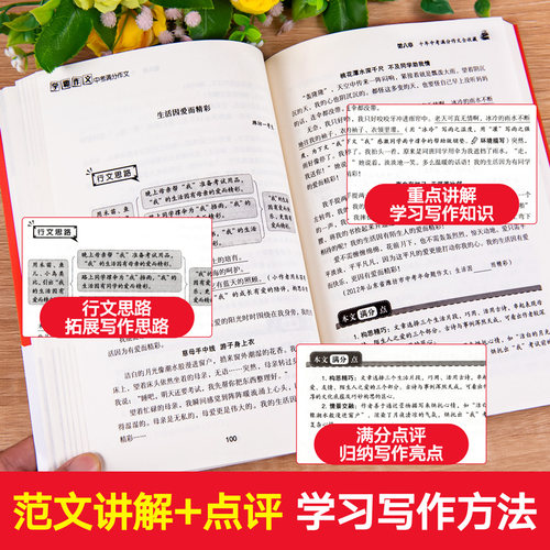 【学霸作文】中考满分作文2024年初中作文高分范文精选初中生优秀作文选素材积累1000篇初中版七八九年级辅导资料初一初二初三 - 图1
