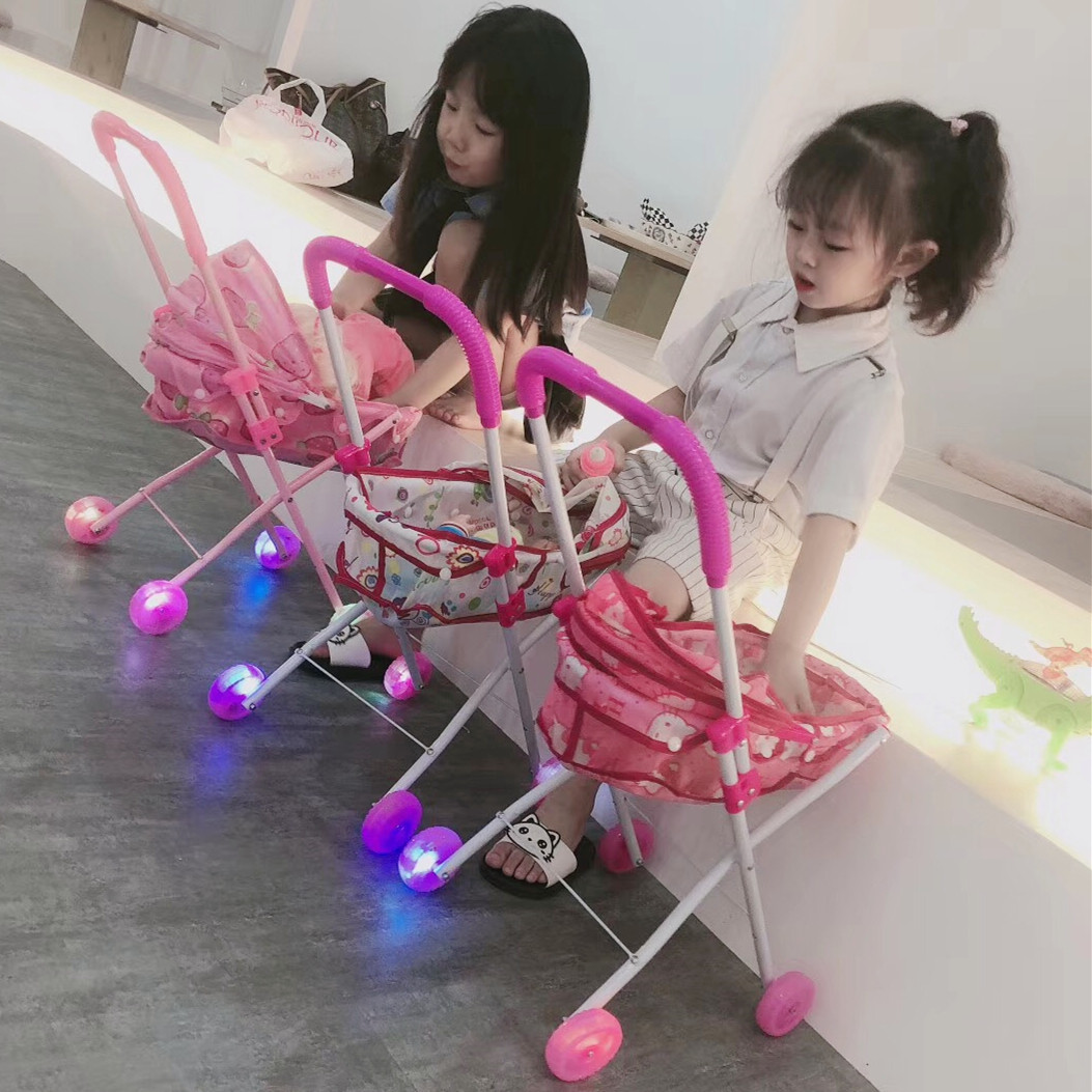 儿童手推车女孩过家家婴儿宝宝仿真床带公主娃娃玩具女童孩购物车,淘宝优惠券,粉丝福利购,淘宝优惠卷