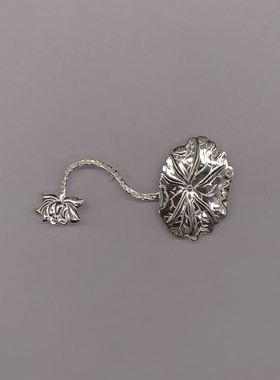 花式锔钉纯银白银制作祥云银花
