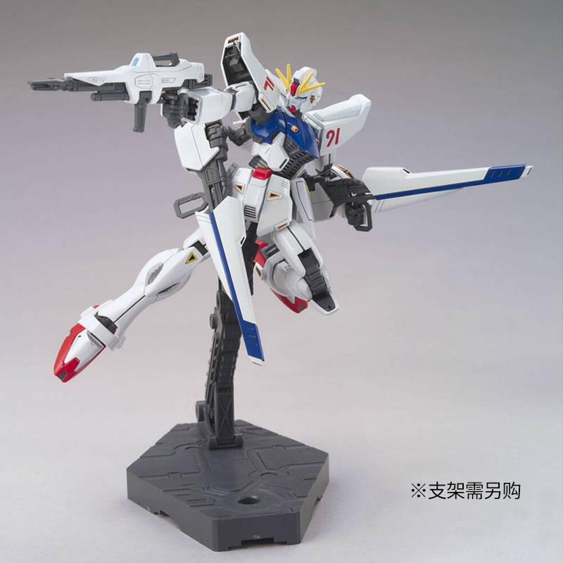 万代高达模型HGUC 1/144 167 F91 GUNADAM 白色 拼装敢达 现货 - 图0