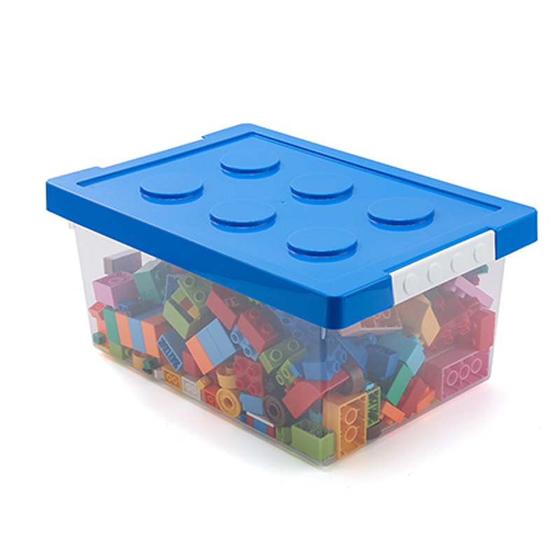 儿童乐高积木收纳箱透明塑料整理箱子宝宝玩具收纳盒零食盒子桌面