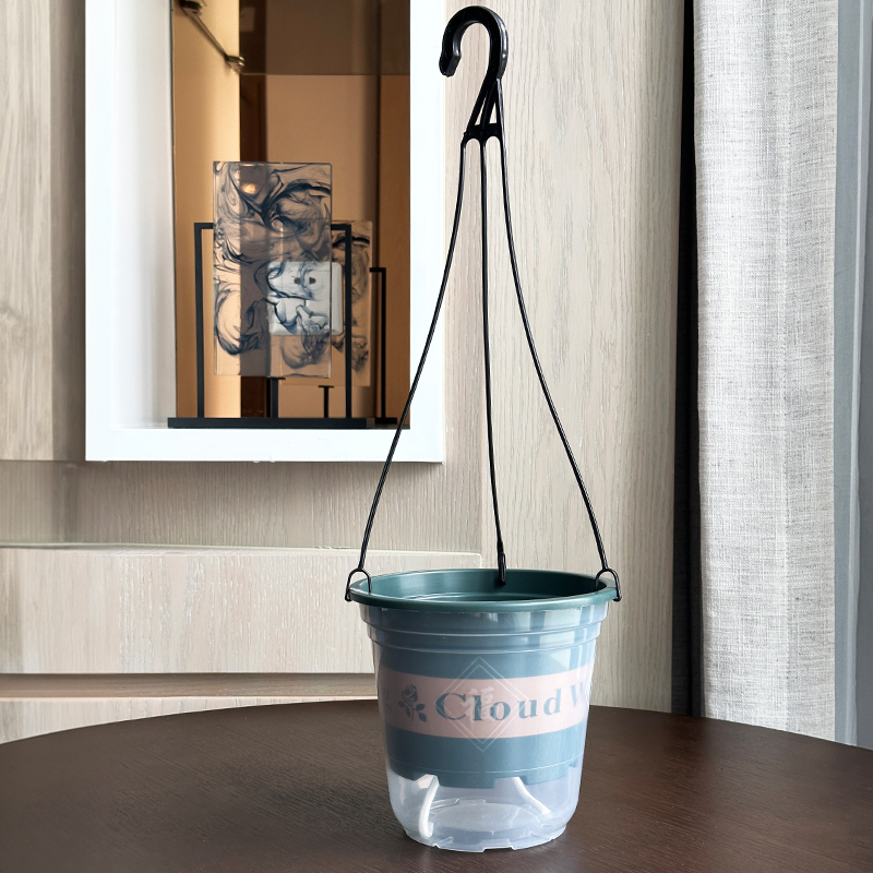 绿箩盆自吸水花盆挂钩水培塑料吊篮吊兰专用懒人家用吊盆悬挂式 - 图3