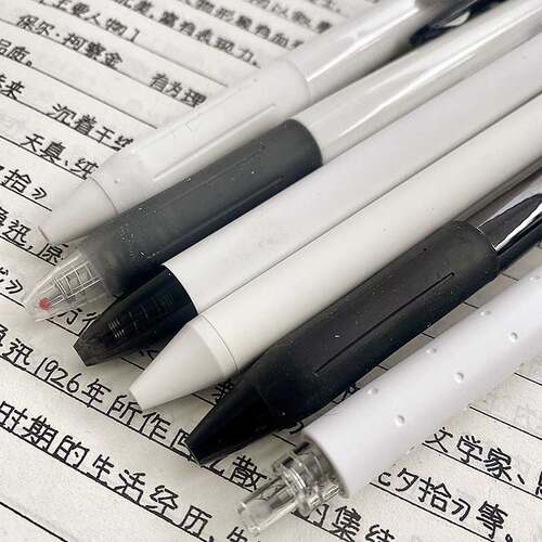 【4送2】系ins风套装日本ZEBRA斑马速干奶白中性笔水笔学生考试 - 图2