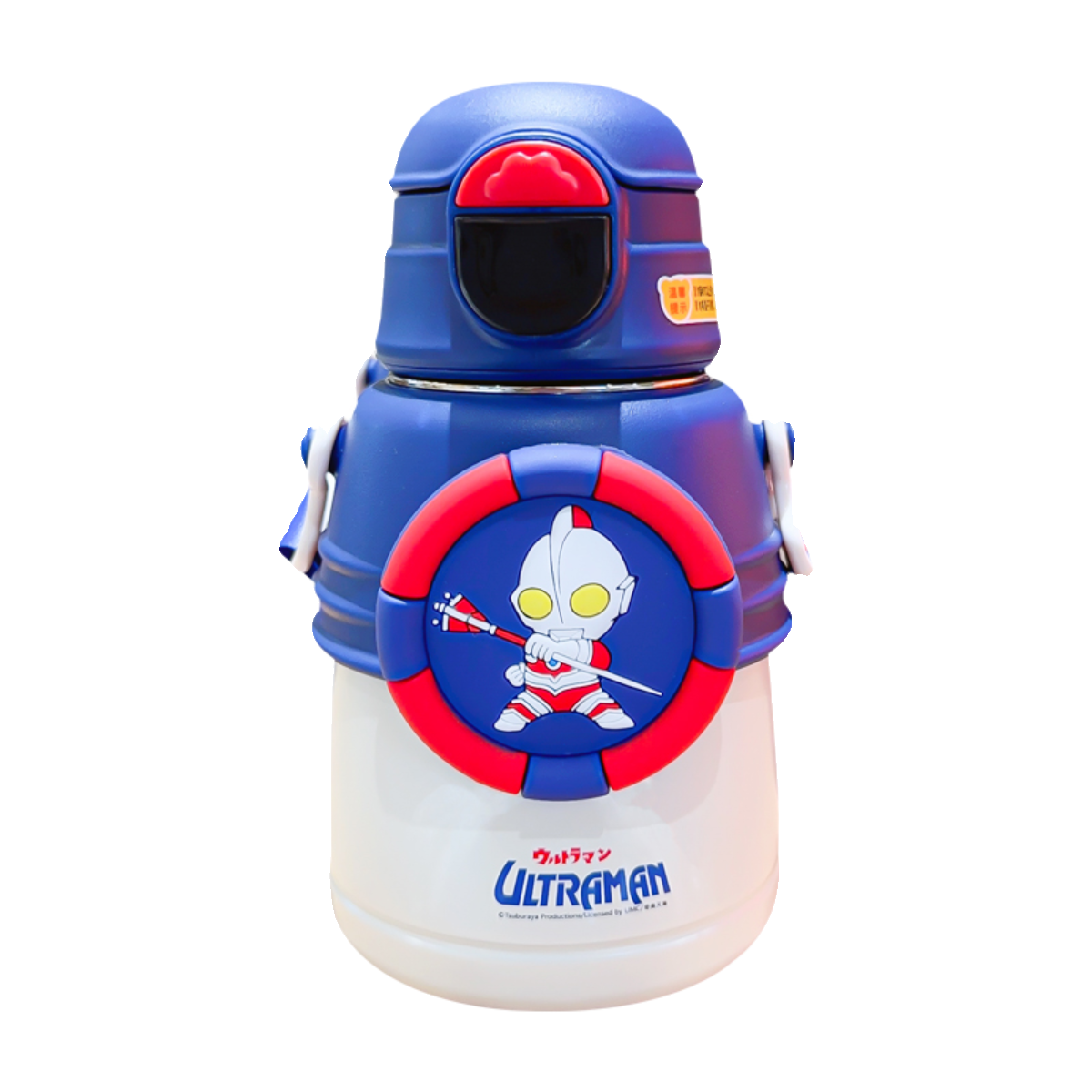奥特曼儿童吸管保温杯316食品级3岁婴幼儿小学生上学专用背带水壶