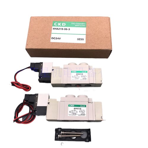 全新正品CKD电磁阀4HA219-06-3二位五通阀 新款4JA219-06-E2-3 - 图2