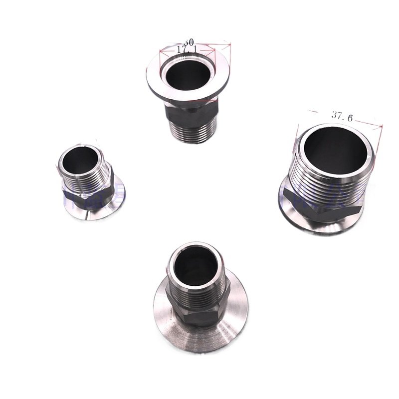 304不锈钢KF真空快装外丝KF16 KF25 KF40 KF50 4分 PT1/2 M20X1.5,淘宝优惠券,粉丝福利购,淘宝优惠卷