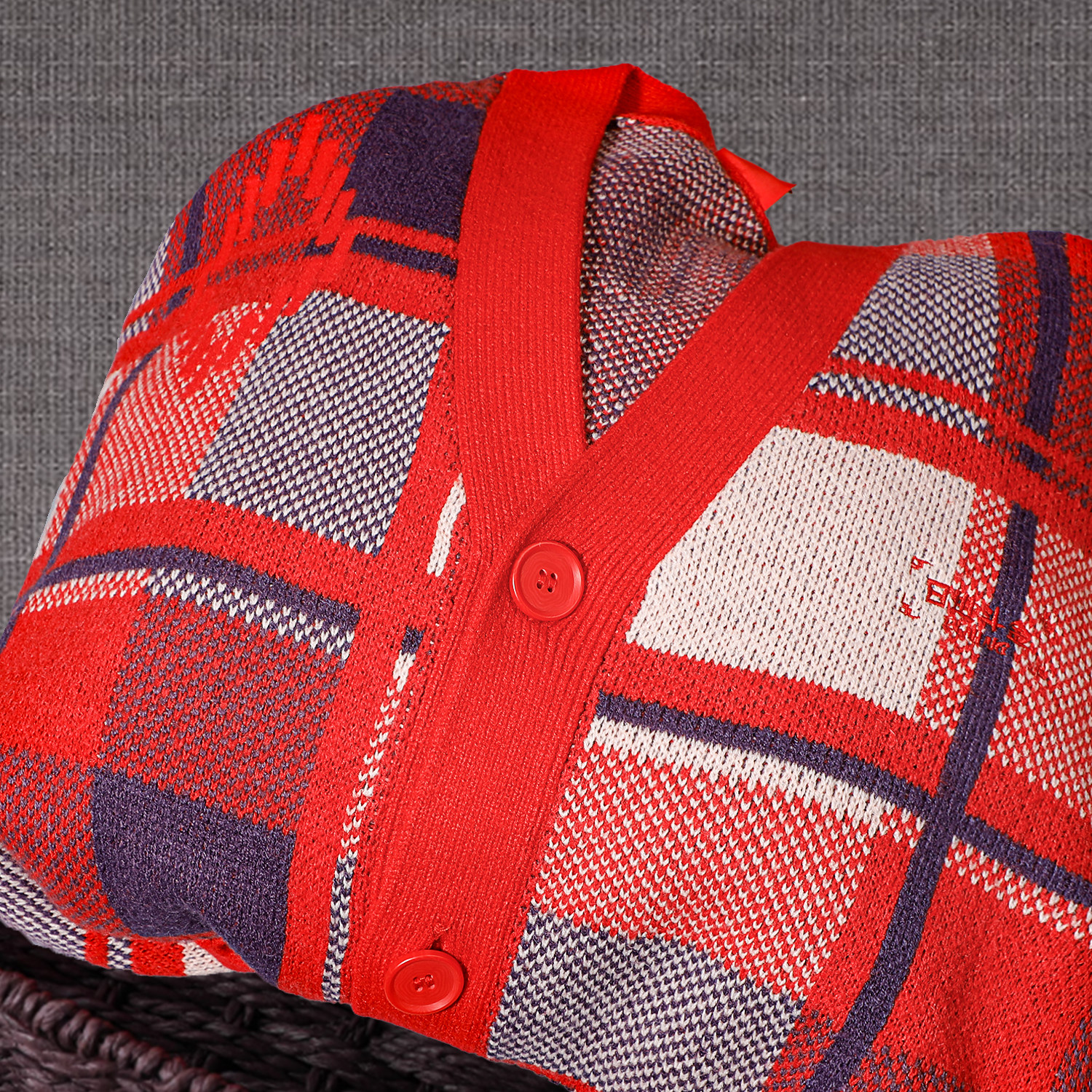 李宁日进斗金毛衣男2025新年新款开衫红色宽松针织卫衣AMBV029,淘宝优惠券,粉丝福利购,淘宝优惠卷