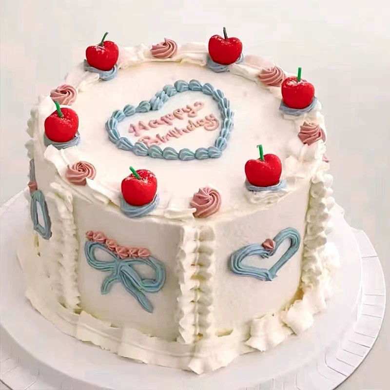 复古樱桃蜡烛蛋糕装饰摆件创意水果车厘子韩式ins风生日烘焙插件,淘宝优惠券,粉丝福利购,淘宝优惠卷
