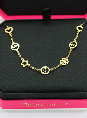 美国juicy四叶草星星多坠项链