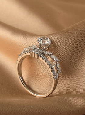 18k金铂金PT950培育钻石足反钻南非钻款式