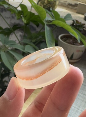 花语玉髓 玛瑙扳指戒圈