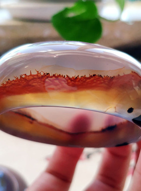 玉髓天然巴西老料景观玛瑙手镯