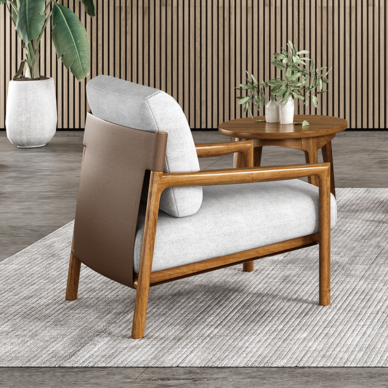 实木沙发全实木客厅日式三人单人沙发椅子茶几组合小户型北欧现代