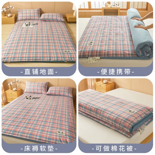 新疆棉花垫被褥子床垫软垫家用榻榻米垫学生宿舍单人床垫被可拆洗 - 图2