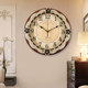 European wall clock living room simple style silent
