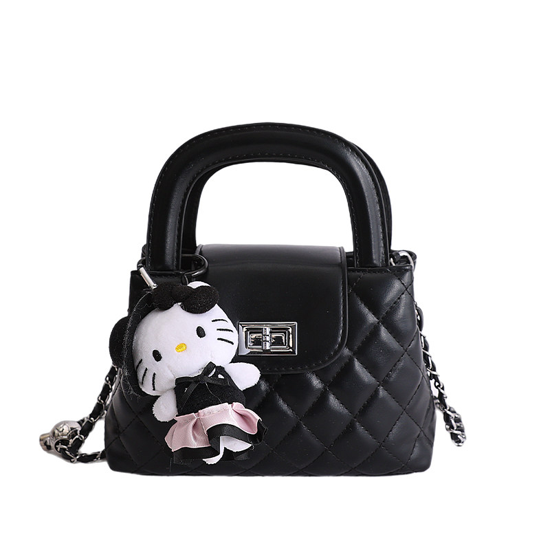 小香风手拎包包女新款2026菱格链条单肩腋下包上班通勤斜挎水桶包,淘宝优惠券,粉丝福利购,淘宝优惠卷