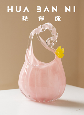 法式中古风手提包琉璃花瓶