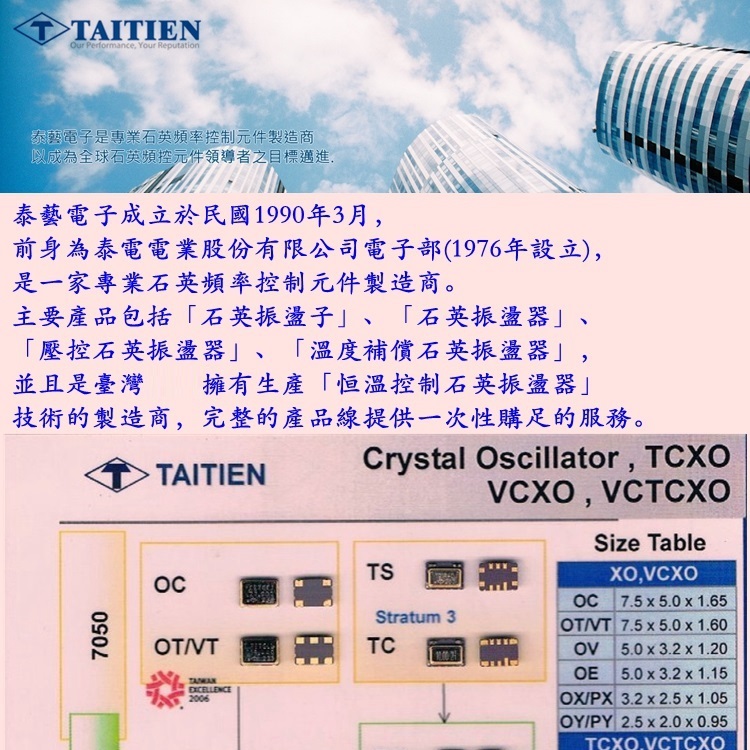 TCXO温补晶振7050 10mhz 20mhz 13m 19.2m 40m  CMOS方波台湾原装 - 图2