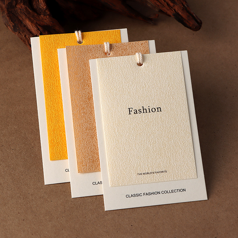 高档服装吊牌定制轻奢男女装挂牌订制商标logo衣服标签吊牌定做 - 图0