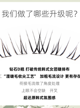 烟柔 【白玉兰】免胶免卸假睫毛自然淡颜上镜睫毛自粘重复使用