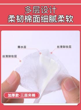 【热销百万+包】双面厚款卸妆棉