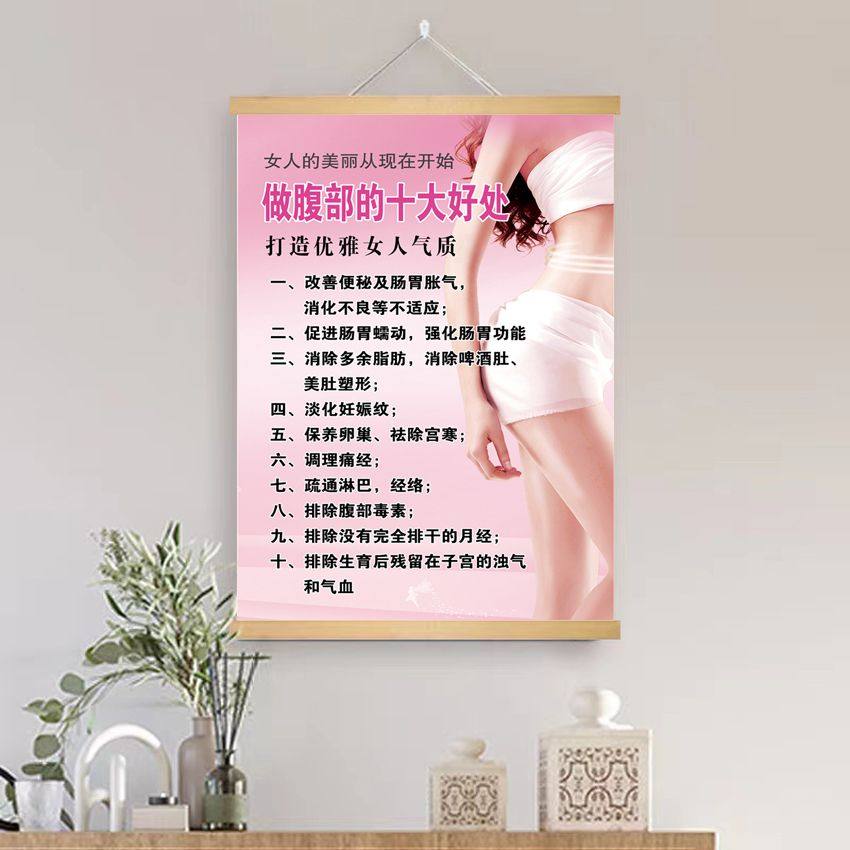 美容院臀疗的好处中医保养美容养生刮痧脊椎穴位保健挂图海报挂画,淘宝优惠券,粉丝福利购,淘宝优惠卷
