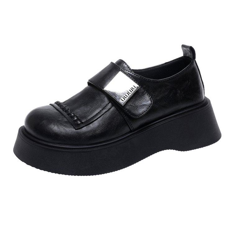 软牛皮~英伦风小皮鞋女2026春秋新款厚底复古乐福鞋百搭jk单鞋子,淘宝优惠券,粉丝福利购,淘宝优惠卷