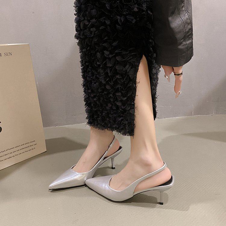 尖头高跟鞋女2025新款春夏季豹纹单鞋黑色气质法式凉鞋凉拖女鞋子,淘宝优惠券,粉丝福利购,淘宝优惠卷