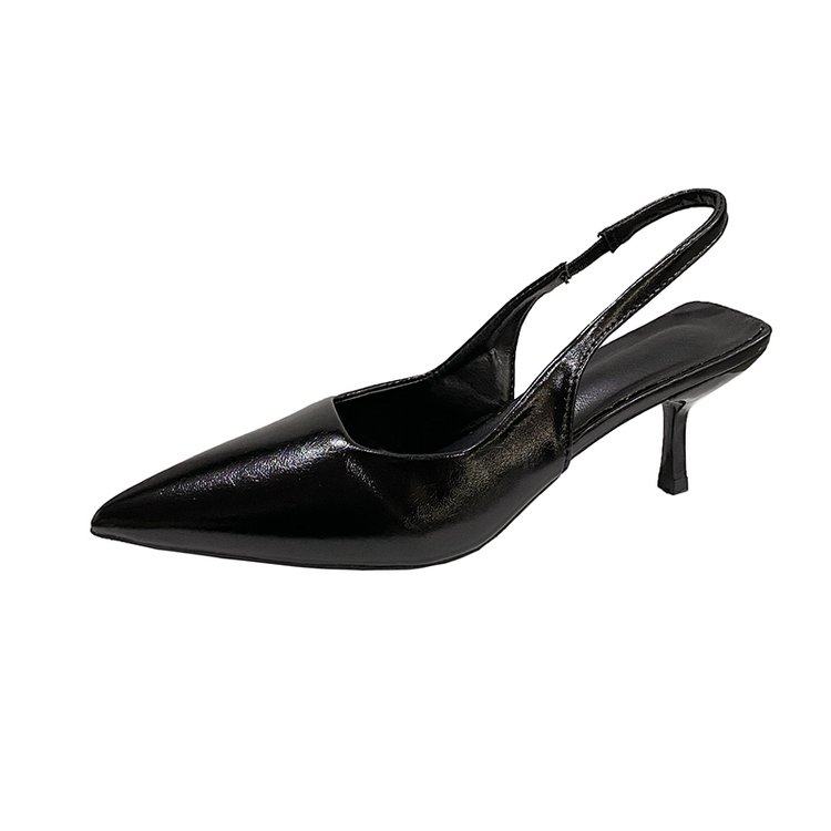 尖头高跟鞋女2025新款春夏季豹纹单鞋黑色气质法式凉鞋凉拖女鞋子,淘宝优惠券,粉丝福利购,淘宝优惠卷