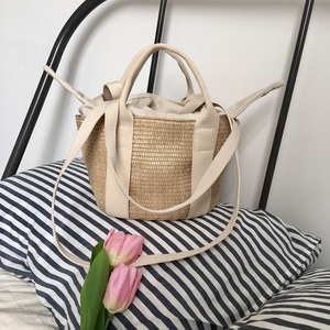 田园风编织竹篮包