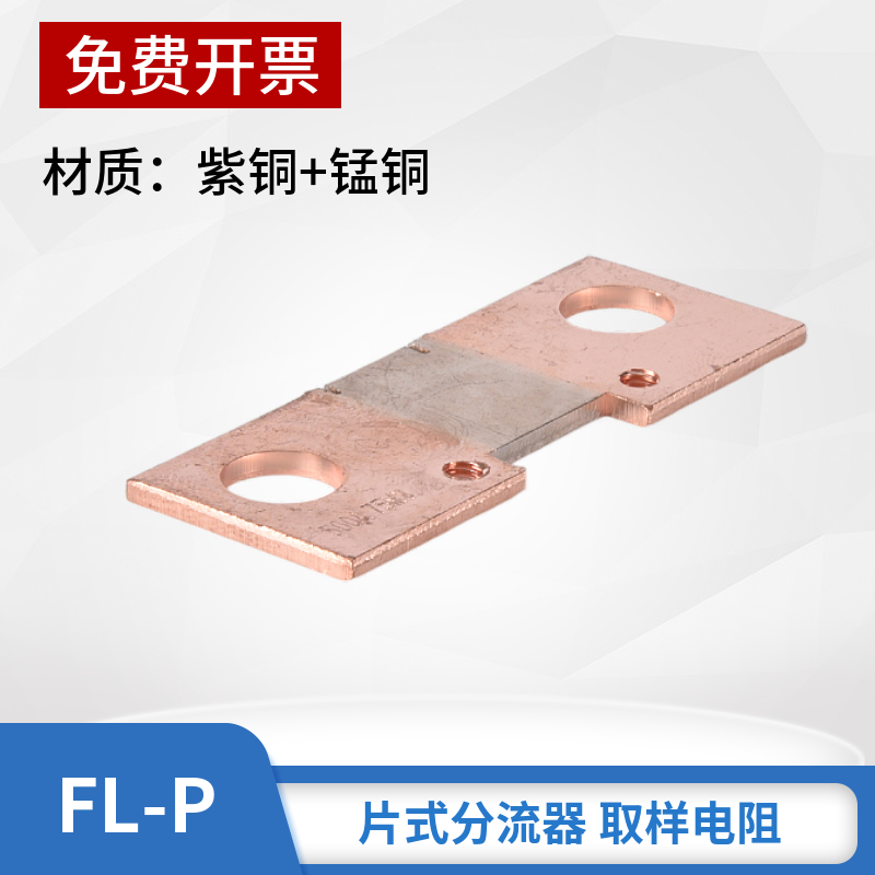 FL-P逆变片式扁分流器100A150A200A300A400A500A75mV焊机取样电阻-图1