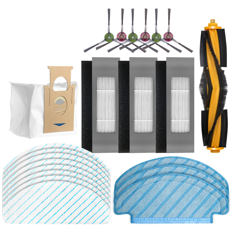 适配科沃斯扫地机器人配件T8 T9MAX/N8pro拖抹布滚边刷滤网尘袋