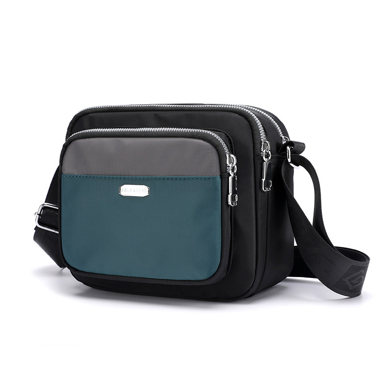 捷朗仕2024新款多层撞色小方包百搭尼龙挎包轻便手机包女斜挎包包,淘宝优惠券,粉丝福利购,淘宝优惠卷