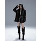 Lost Back Garden Dark Punk High-end Heavy Leather Jacket Metal Decoration Cool Loose Silhouette Suit