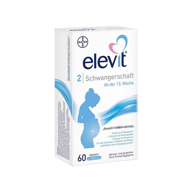 德国Elevit爱乐维 2段孕期综合营养素60粒 德国进口,淘宝优惠券,粉丝福利购,淘宝优惠卷