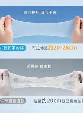 包邮酷品化妆棉湿敷专用薄款可拉伸卸妆敷脸棉片拍爽肤水面膜纸