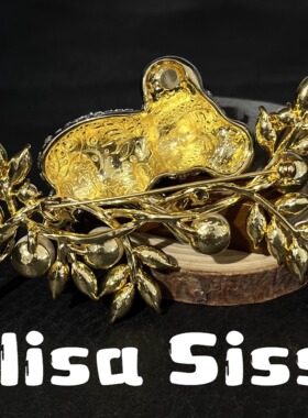 中国风可爱密镶满钻考拉抱树胸针优雅大气动物别针配饰