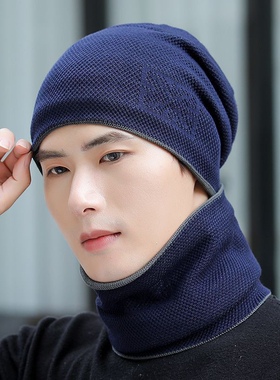 帽子男士冬季新款加绒加厚针织帽