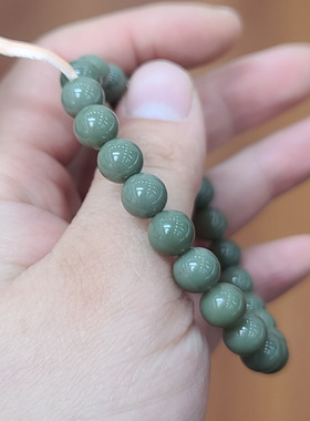 新疆和田沙枣青手串 手镯戒指戒面宝宝锁 玉石雕刻培训学校