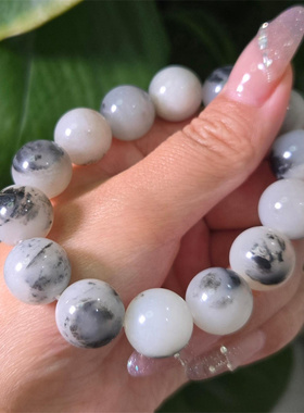 人生海海 山山而川~和田青花籽料珠子手链手串吊坠 新疆和田礼物