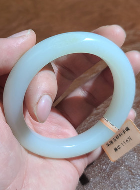 新疆和田羊脂白玉籽料手镯 平安扣手把件 玉石雕刻培训学校