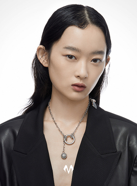 项链女士小众嘻哈风情侣礼物吊坠